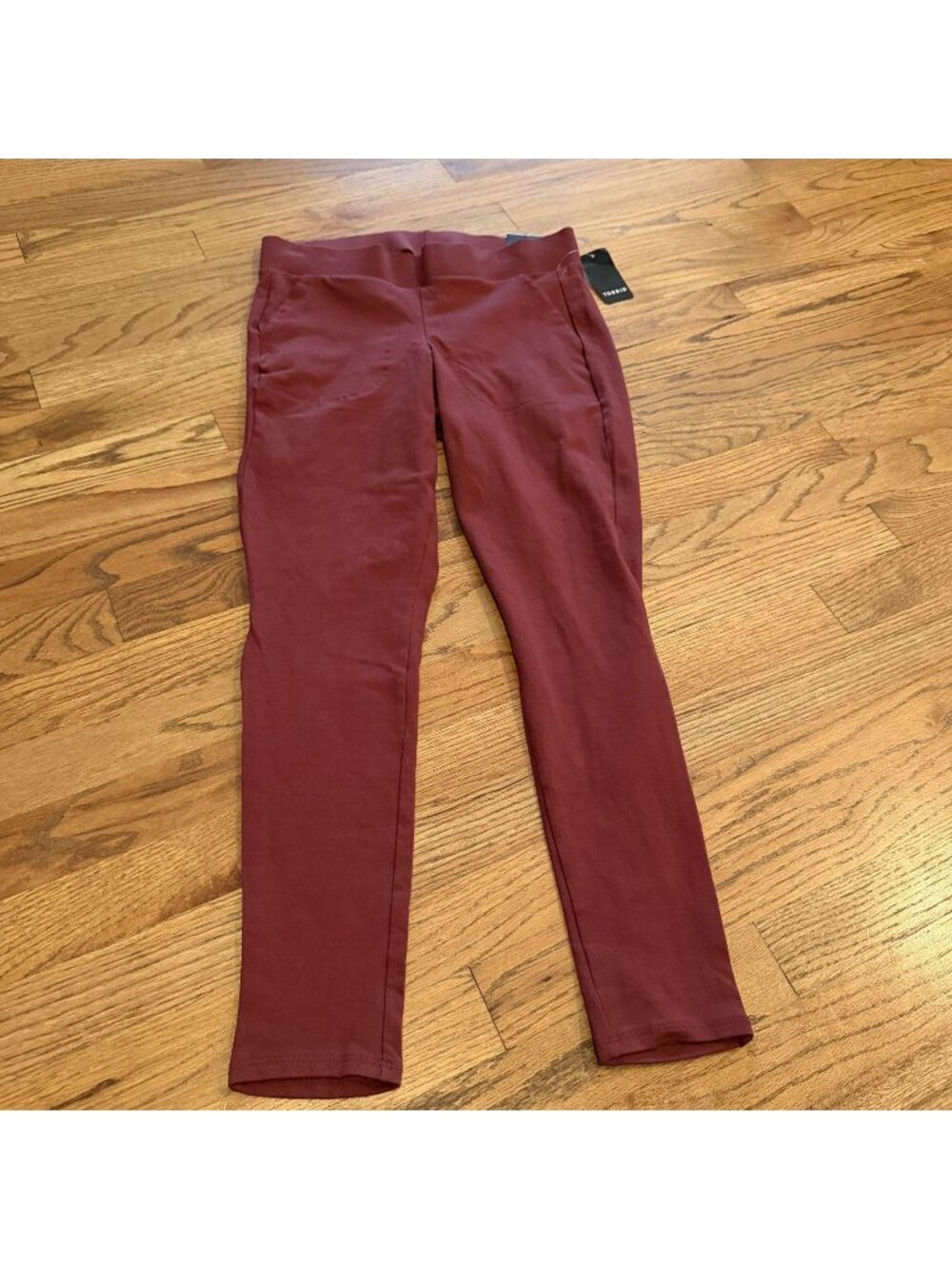 Torrid Womens Burgundy Red Leggings New Size 0 US Size 12